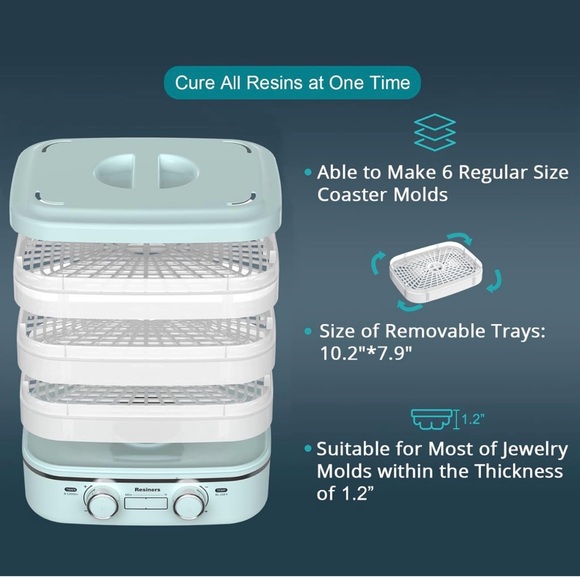 Resiners Resin Curing Machine, Cure Ⅰ, Auto Curing 2 hours Resin Dryer Machin - Picture 6 of 6